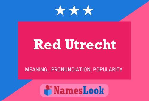 Affiche de nom Red Utrecht