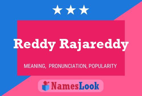 Affiche de nom Reddy Rajareddy