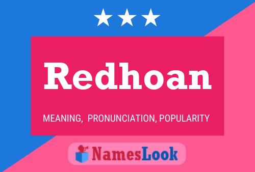 Affiche de nom Redhoan