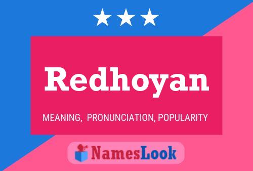 Affiche de nom Redhoyan