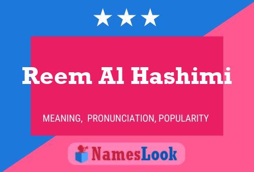 Affiche de nom Reem Al Hashimi