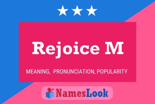 Affiche de nom Rejoice M