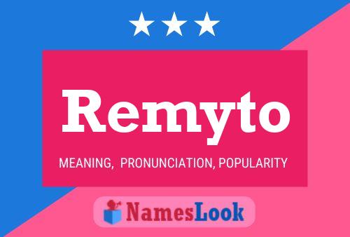 Affiche de nom Remyto