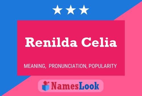 Affiche de nom Renilda Celia