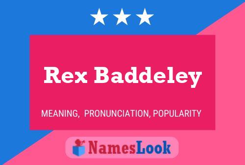 Affiche de nom Rex Baddeley