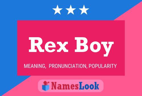 Affiche de nom Rex Boy