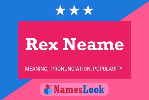 Affiche de nom Rex Neame