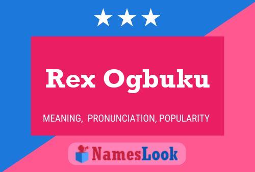 Affiche de nom Rex Ogbuku