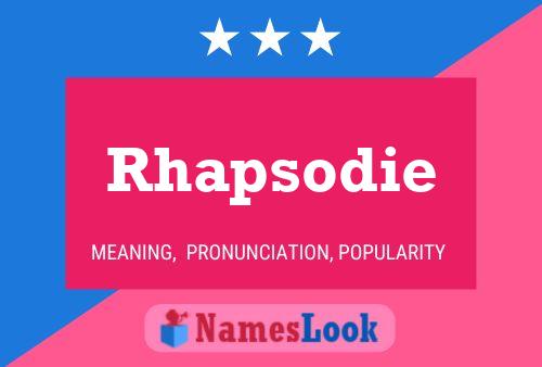 Affiche de nom Rhapsodie