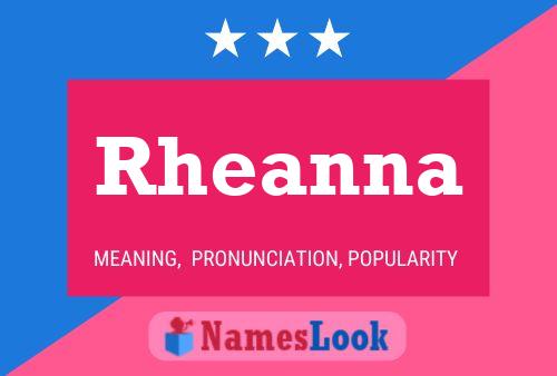 Affiche de nom Rheanna