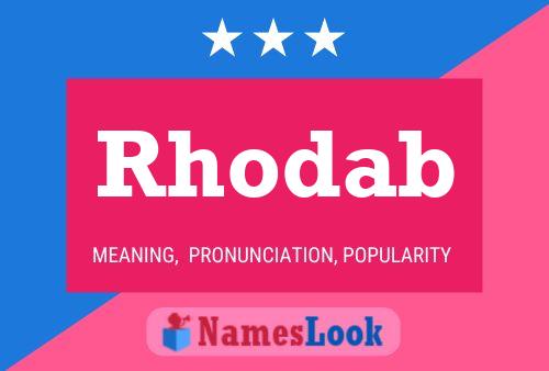 Affiche de nom Rhodab