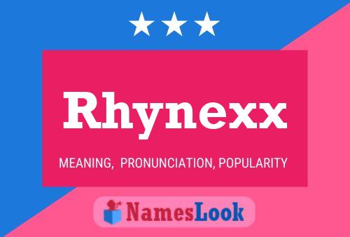 Affiche de nom Rhynexx