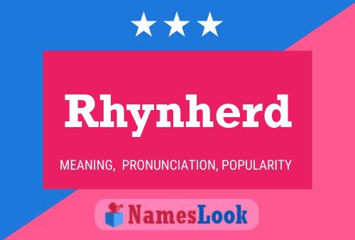 Affiche de nom Rhynherd