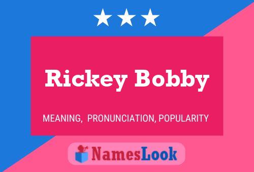 Affiche de nom Rickey Bobby