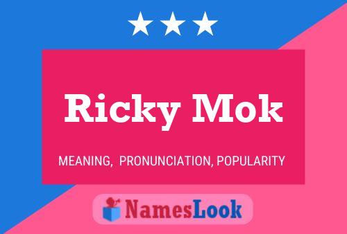 Affiche de nom Ricky Mok