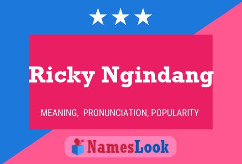 Affiche de nom Ricky Ngindang