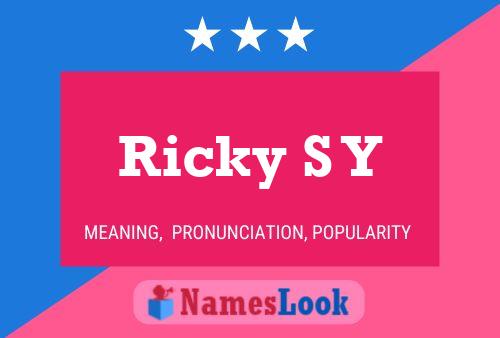 Affiche de nom Ricky S Y