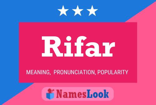 Affiche de nom Rifar