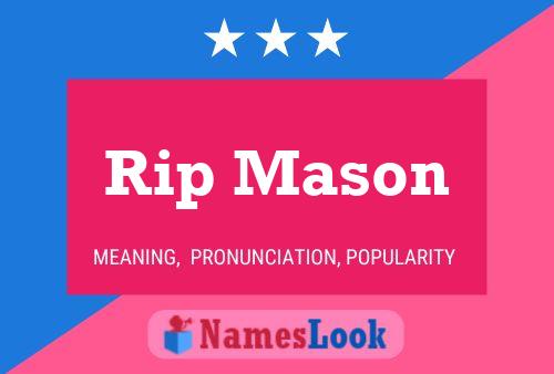 Affiche de nom Rip Mason