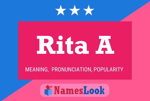 Affiche de nom Rita A