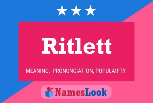 Affiche de nom Ritlett