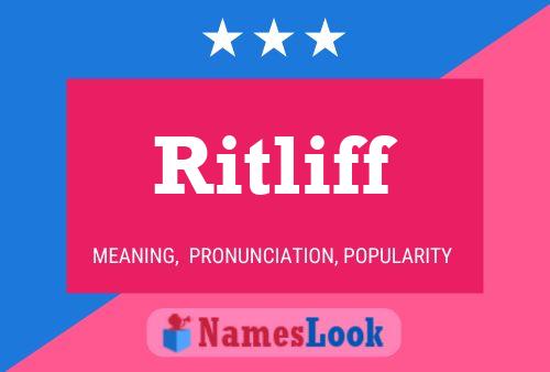 Affiche de nom Ritliff