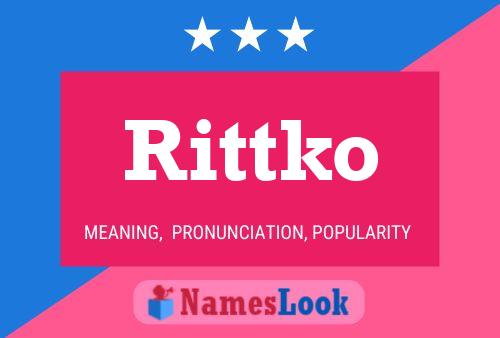 Affiche de nom Rittko