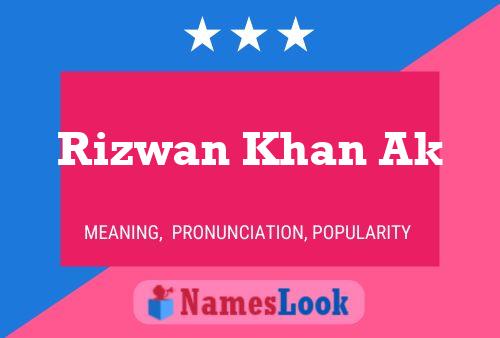 Affiche de nom Rizwan Khan Ak