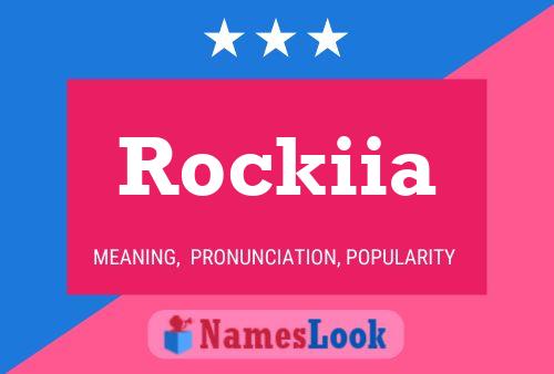 Affiche de nom Rockiia