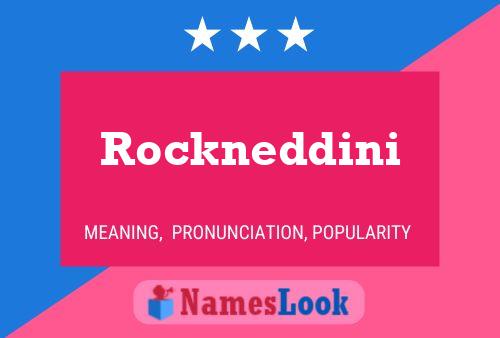 Affiche de nom Rockneddini