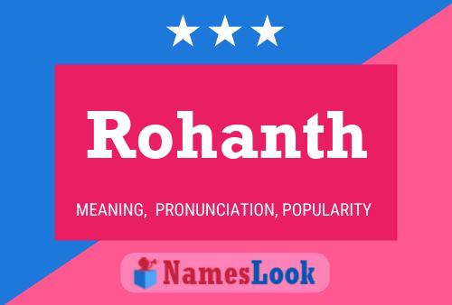 Affiche de nom Rohanth