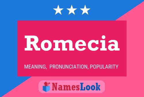 Affiche de nom Romecia