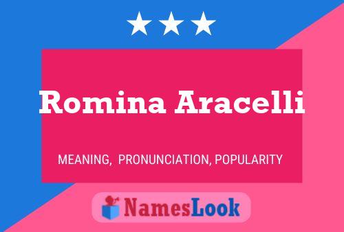 Affiche de nom Romina Aracelli