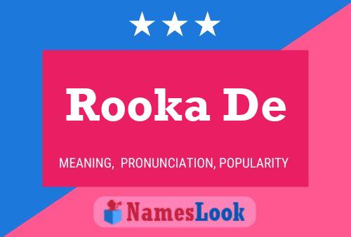 Affiche de nom Rooka De