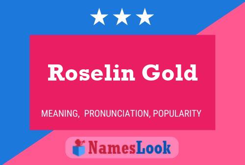 Affiche de nom Roselin Gold