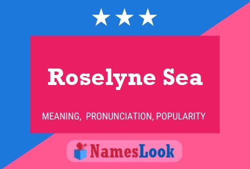 Affiche de nom Roselyne Sea