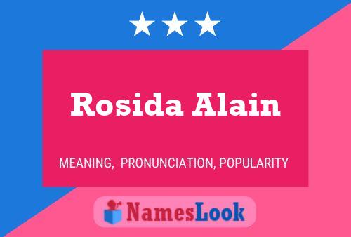 Affiche de nom Rosida Alain