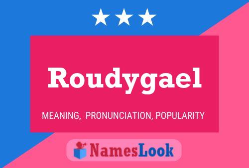 Affiche de nom Roudygael