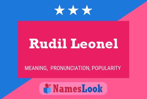 Affiche de nom Rudil Leonel