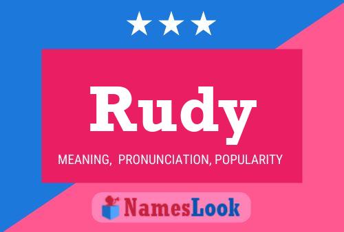 Affiche de nom Rudy