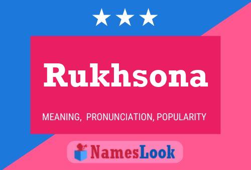 Affiche de nom Rukhsona