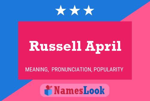 Affiche de nom Russell April