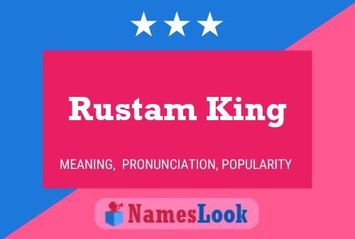 Affiche de nom Rustam King