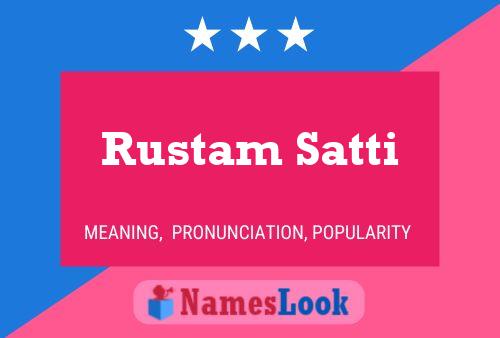 Affiche de nom Rustam Satti