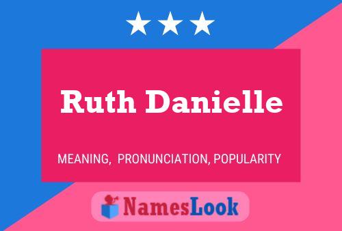 Affiche de nom Ruth Danielle