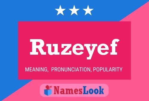 Affiche de nom Ruzeyef