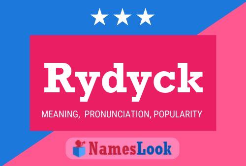 Affiche de nom Rydyck