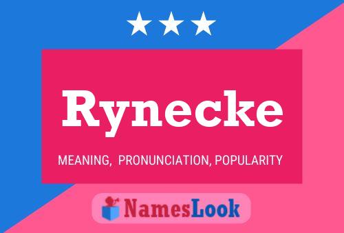 Affiche de nom Rynecke