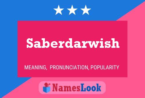 Affiche de nom Saberdarwish