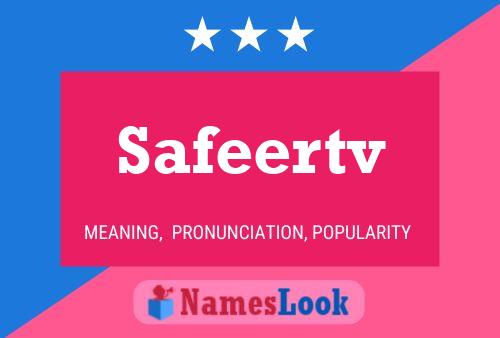 Affiche de nom Safeertv